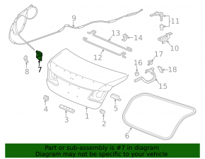 Acura TLX Trunk Lid Lock 15-