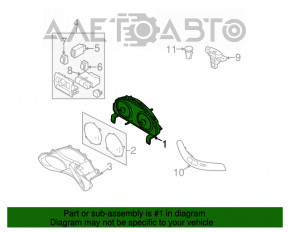 Subaru b9 Tribeca instrument cluster