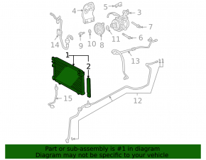 Air conditioner radiator condenser Lexus RX300 RX330 04-06