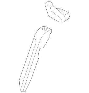 2nd row left side bolster for Kia Optima 16-18, black cloth