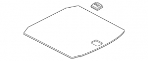 Boot floor Audi A3 8V 15-20 4d, 5d, fwd hard