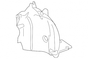 Mudguard front left rear part Mercedes W213 E 17-23