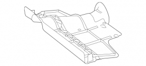 Rear subframe guard for Mercedes A-class V177 19-22 FWD