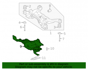 Rear subframe guard for Mercedes A-class V177 19-22 FWD