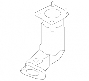 Catalytic converter rear Nissan Murano z51 09-14
