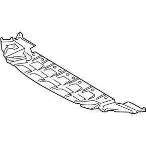 Ford Escape MK3 17-19 front bumper guard, broken