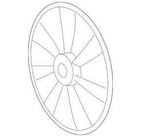 Left cooling fan impeller for Toyota Camry V40 hybrid, 5 blades