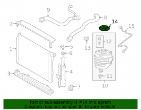 BMW 3 G20 19- Large Cooling Expansion Tank Cap