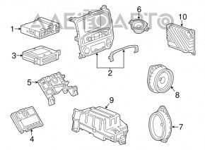 Left tweeter Chevrolet Camaro 16-