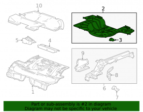 Trunk trough Chevrolet Malibu 13-16