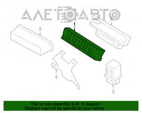 Relay block housing underhood left Nissan Pathfinder 13-20 - middle part