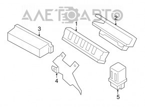 Relay block housing underhood left Nissan Pathfinder 13-20 - middle part