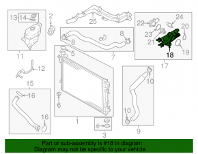 Thermostat housing Kia Sorento 16-20 2.4