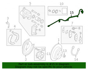 ABS sensor rear left Subaru b9 Tribeca