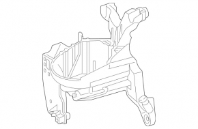 Expansion tank bracket for intercooler Mercedes GLS-class X166 13-19