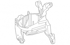 Expansion tank bracket for intercooler Mercedes GLS-class X166 13-19