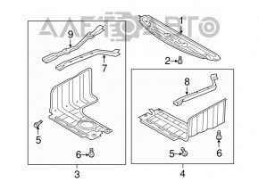 Engine guard right Hyundai Sonata 11-15