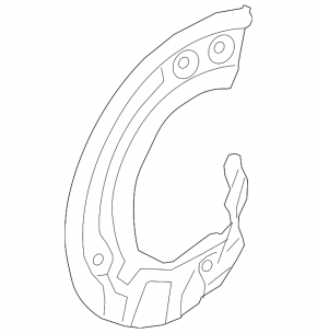 Front left brake disc cover BMW 7 G11 G12 16-22