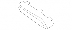 Right exhaust pipe trim for VW Atlas 21-25, chrome
