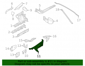 Right Front Wing Bracket Large BMW X1 F48 16-22