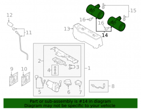 Right air suspension receiver for Audi E-Tron 19-23