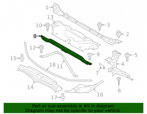 TV crossmember upper BMW 3 G20 19-22