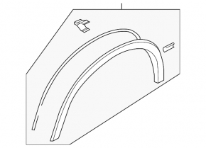 Front left wing arch trim Mitsubishi Outlander Sport ASX 10-18