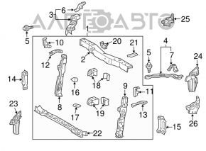 TV upper bar Toyota Prius V 12-17