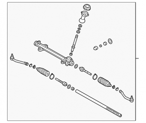 Steering rack Hyundai Santa FE Sport 15-18