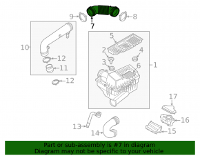 VW Beetle 12-17 1.8T Air Duct to Filter