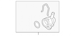 Upper cooling pipe VW Tiguan 18- without upper hose OEM