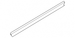 Inner rear left glass seal for Subaru Forester 25-26