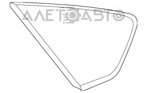 Window blind glass rear right Toyota Prius 30 10-15 antenna