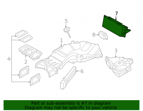 Climate control unit 3rd row BMW X5 F15 14-18