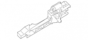 Front right door handle mechanism Kia Forte 19-24