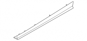 Lower rear right door trim Nissan Murano 25-26 SV, SL, black