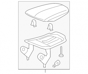 Armrest Acura TLX 15 - leather beige