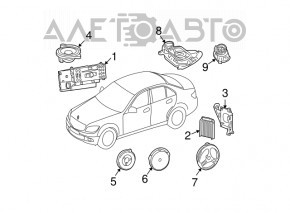 Front left door speaker Mercedes GLA 14-20