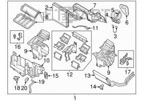 Heater assembly Mazda 3 14-18 BM