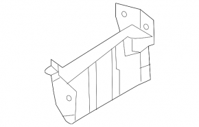 Front bumper reinforcement fang left Nissan Sentra 13-19