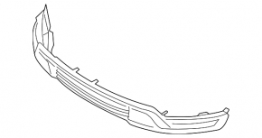 Front bumper lower part Ford Explorer 18-19 rest without molding