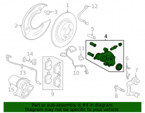 Rear left support Jaguar F-Pace X761 17-20 electric rusty
