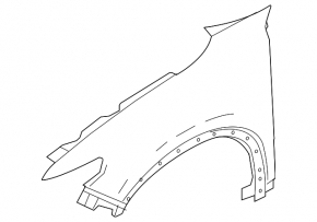 Front right wing Mazda CX-9 16-
