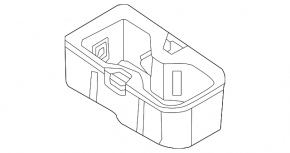 Cup holders for the center console of the Volkswagen ID.4 21-22 black