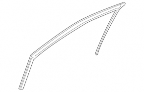Glass seal front left Mercedes W221