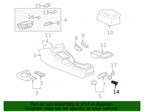 Cigarette lighter center console Chevrolet Impala 14-20