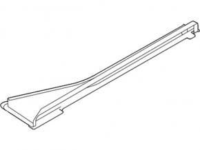 Door hinge with slide, lower rear right, Ford Transit Connect MK2 13-25