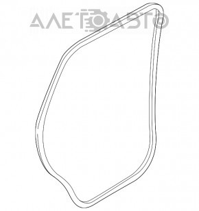 Rear left door seal for Audi Q7 16-25