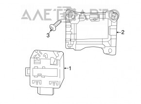 Blind spot sensor right Audi A4 B9 17-