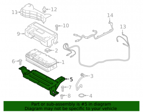 Audi Q8 19-25 Lower MHEV 48V Battery Bracket